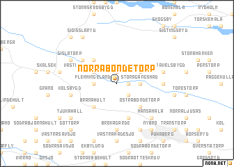 map of Norra Bondetorp