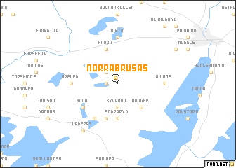 map of Norra Brusås