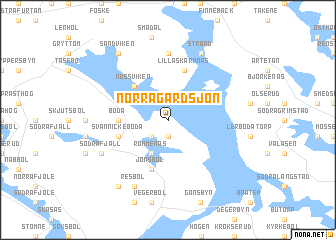 map of Norra Gärdsjön