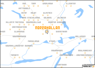 map of Norra Hällan