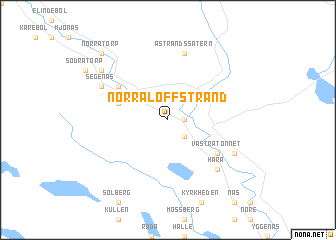 map of Norra Loffstrand