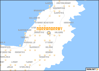 map of Norra Norrby