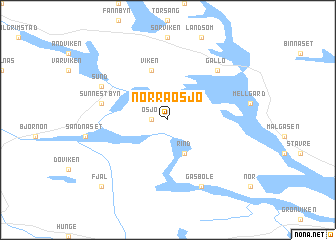 map of Norra Ösjö