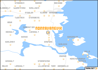 map of Norra Vänevik