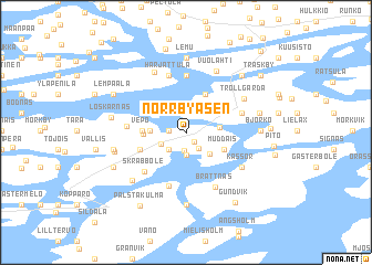 map of Norrbyåsen