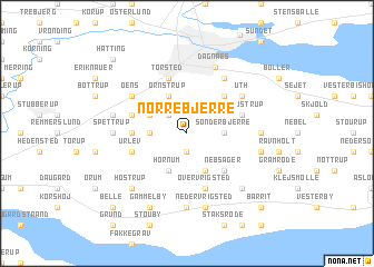 map of Nørre Bjerre