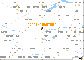 map of Nørre Knudstrup