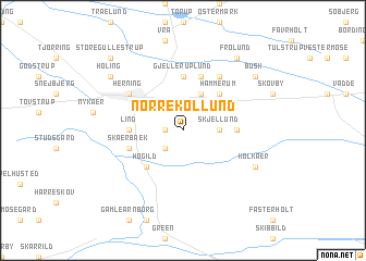 map of Nørre Kollund