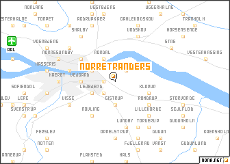 map of Nørre Tranders
