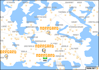 map of Norrgård