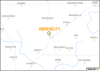 map of Norris City