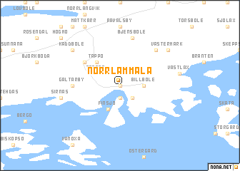 map of Norrlammala