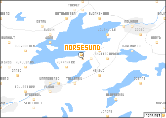 map of Norsesund
