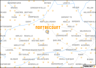 map of Nortbécourt