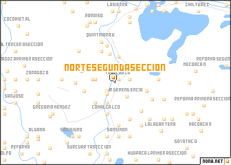 map of Norte Segunda Sección