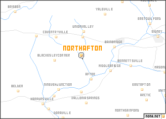 map of North Afton