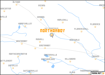 map of North Amboy