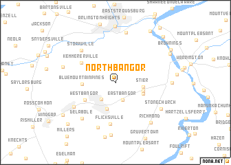 map of North Bangor