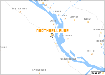 map of North Bellevue