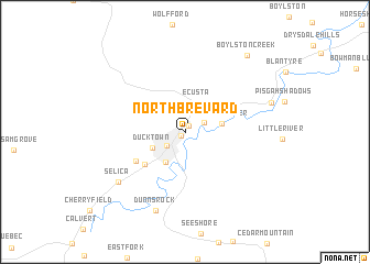 map of North Brevard