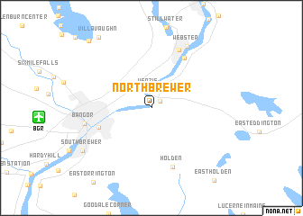 map of North Brewer