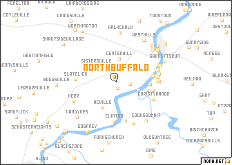 map of North Buffalo