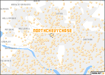 map of North Chevy Chase