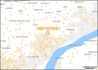 map of Northcrest