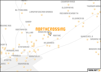 map of North Crossing