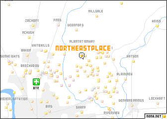 map of Northeast Place