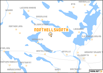 map of North Ellsworth