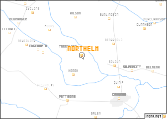 map of North Elm