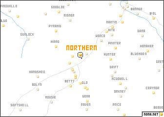 map of Northern