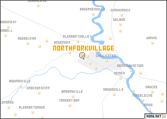 map of North Fork Village