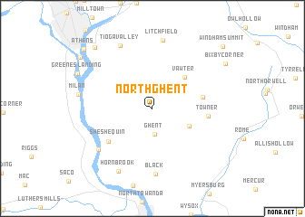 map of North Ghent