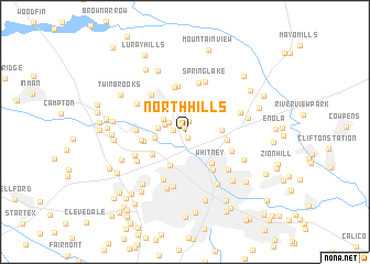 map of North Hills