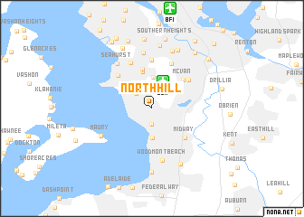map of North Hill
