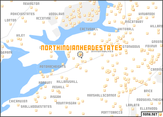 map of North Indian Head Estates