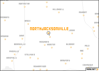 map of North Jacksonville