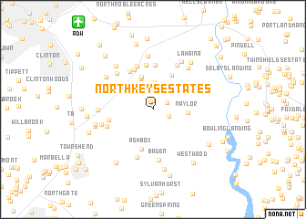 map of North Keys Estates