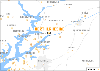 map of North Lakeside