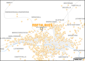 map of North Lakes