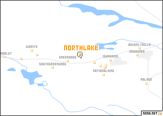 map of North Lake