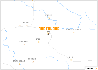 map of Northland