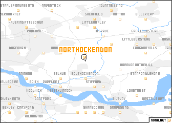 map of North Ockendon