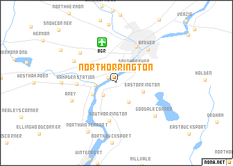 map of North Orrington