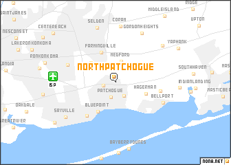map of North Patchogue