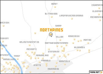 map of North Pines