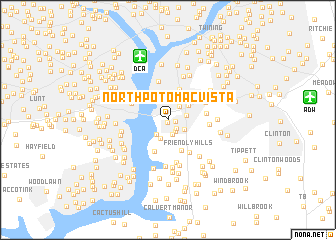 map of North Potomac Vista