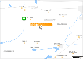 map of North Prairie